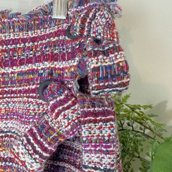 Halogen Multicolor Tweed Wrap Mini Skirt | Size 12 | Nordstrom - Picture 4 of 10